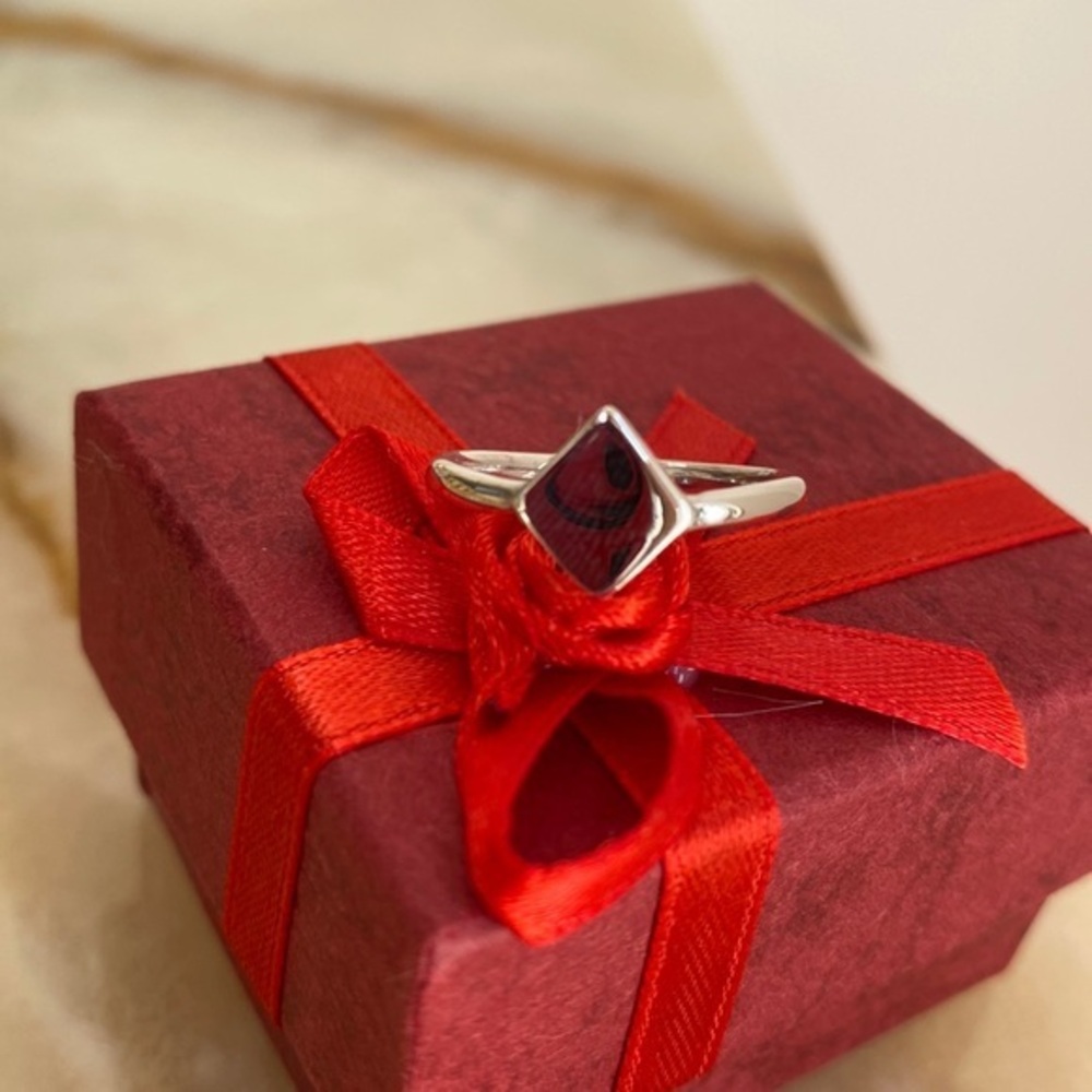 925 Sterling silver Signet Diamond shape Ring Band available NA Ring